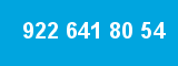 922 641 80 54 922 641 80 54